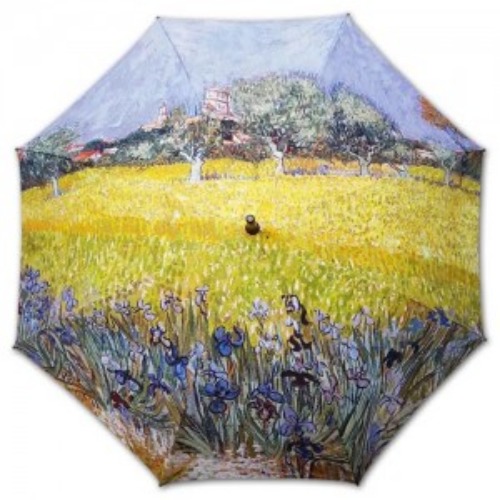 네모네 - 명화 고흐 아를 근처의 꽃밭 우산(자동우산,3단자동,5단미니)