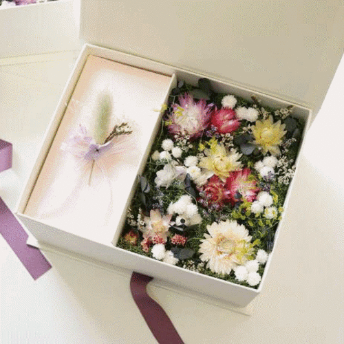 네모네 - 잔잔한들꽃 프리저브드 플라워 박스 