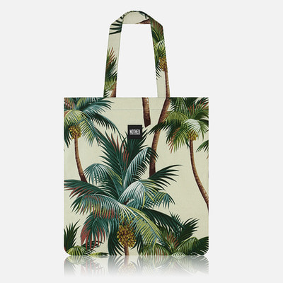 네모네 - nother Palm Trees Hawaiian Flat Tote Bag / 나더 야자수 하와이안 플랫 토트백(에코백)