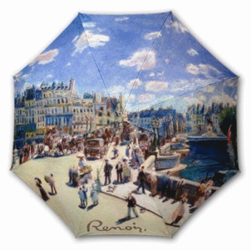 네모네 - 명화 르누아르 퐁네프다리 양산(자외선차단,망사이중,암막양산)